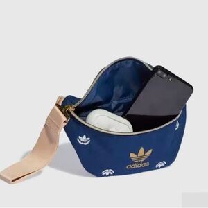 Adidas Originals Logo Trefoil Waist Bag Black Fanny Pack Adjustable Strap